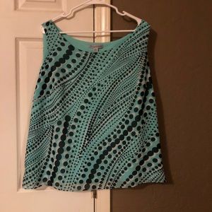 Polka dot lined tank